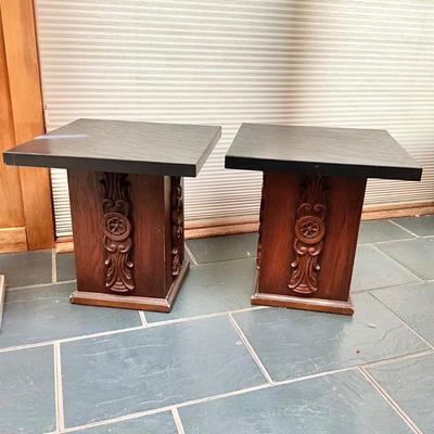 Lot 702  Pair of Mid Century End Tables