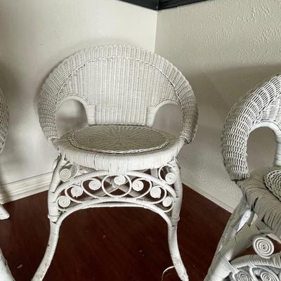 Child Size Wicker Chair - 3 items