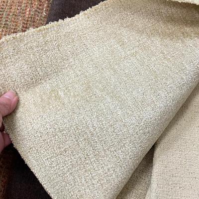 Vintage Retro Neutral Tone Fabric Upholstery Remnants