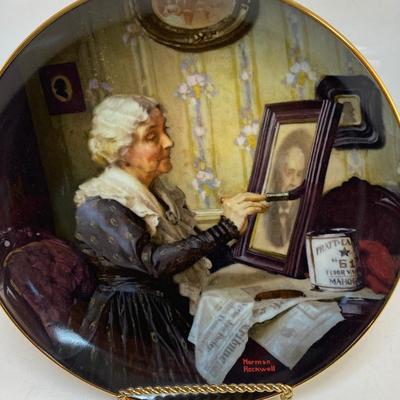 Norman Rockwell Grandma's Love Golden Moments Collection Collector Plate