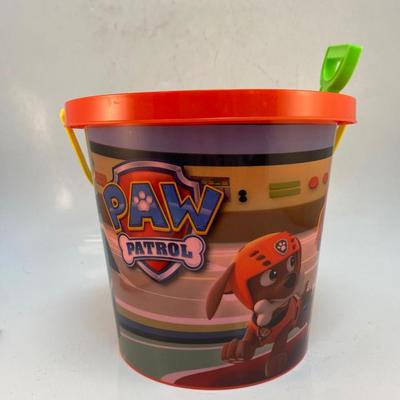 Plastic Paw Patrol Kids Cartoon Sand Pail Bucket with Shovel