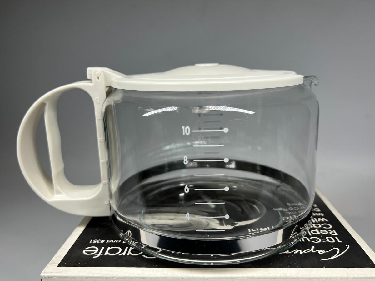 New Capresso 10Cup Replacement Glass & Plastic Carafe with Lid