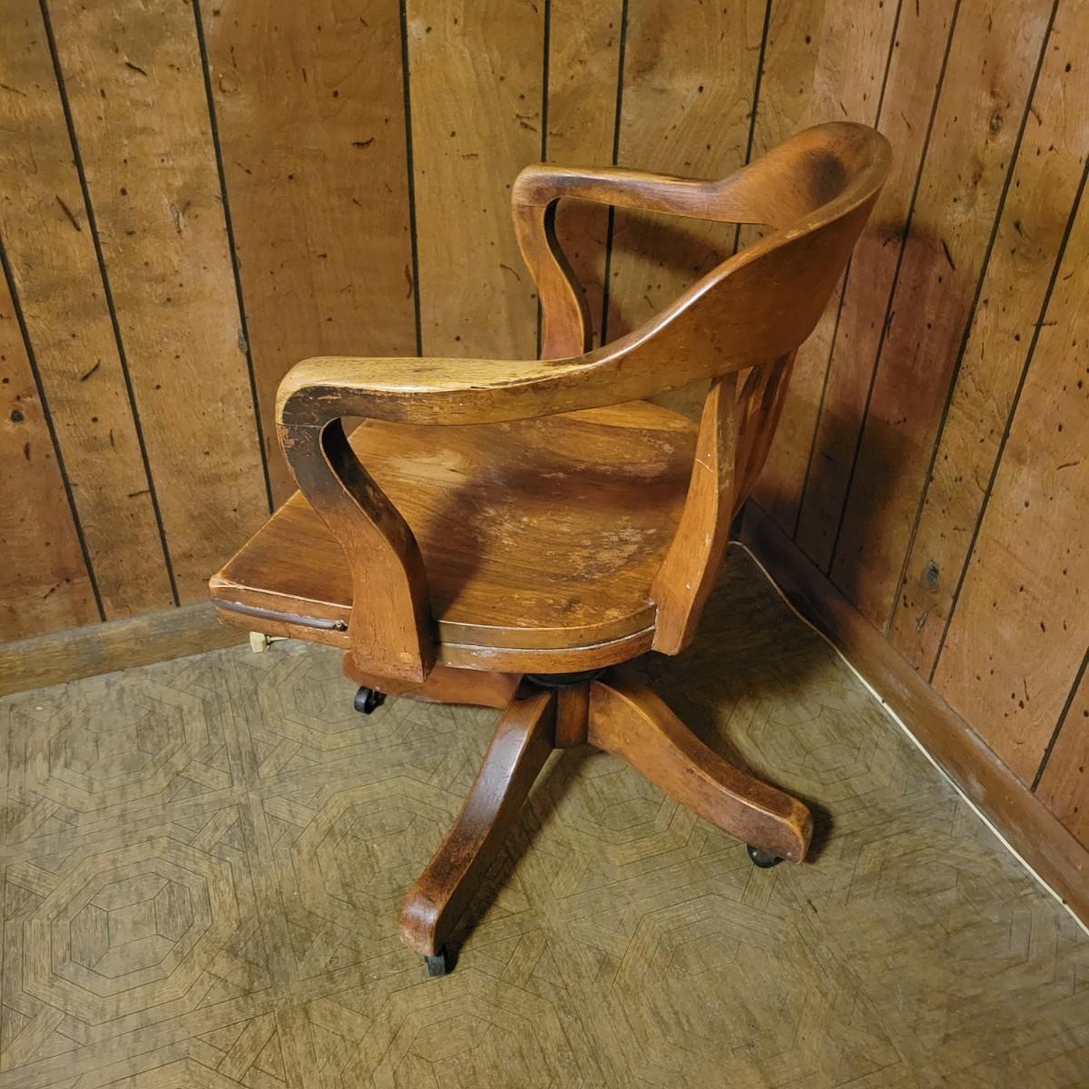 High Point Bending & Chair Co Wooden Bankers Chair (1BLRDW