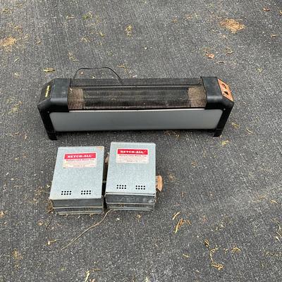 Lot 762. Electric Heater, Mouse Trap, Mosquito Zapper.
