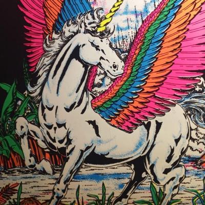 Vintage Original 1986 Pegasus Blacklight