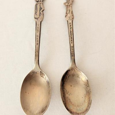Lot #197  Vintage Child's Yogi Bear & Huckleberry Hound Spoon set