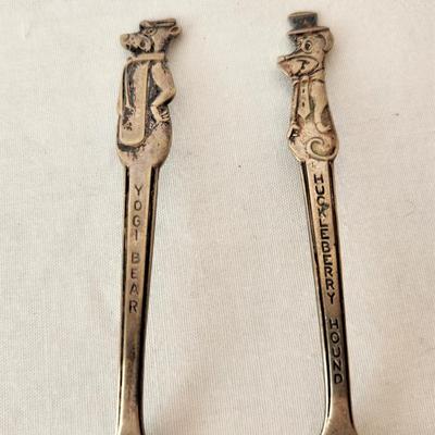 Lot #197  Vintage Child's Yogi Bear & Huckleberry Hound Spoon set