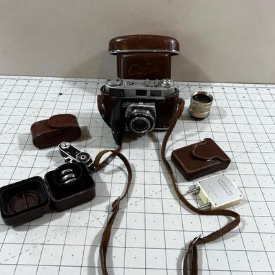 Kodak Retina 1B Camera with accessories and Case 