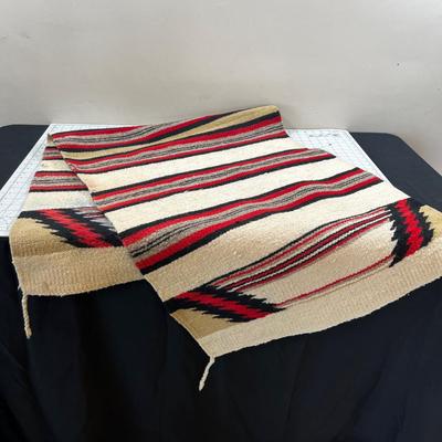 Navajo Blanket- Great Design! Red, Grey, Black
