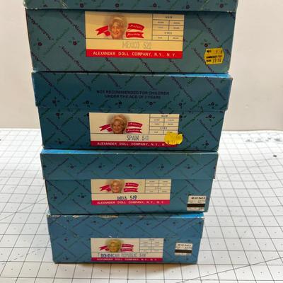 (4) Madame Alexander Country Dolls: Dominican Republic, Mexico, Spain, India, 