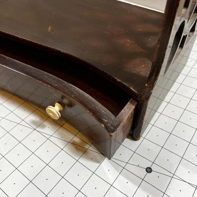 Mahogany Curio Shelf