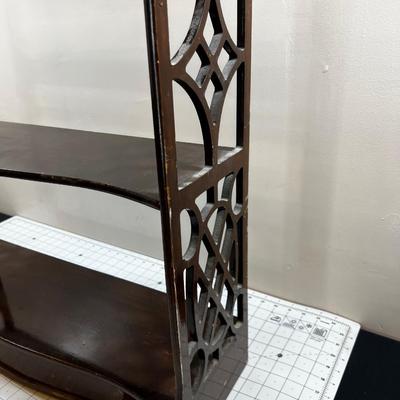 Mahogany Curio Shelf