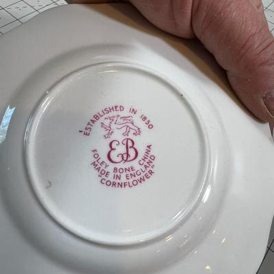 Set of Cornflower China - Foley Bone China is the Maker