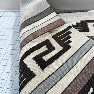 Vintage Navajo Blanket Earth Tones
