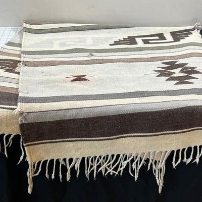 Vintage Navajo Blanket Earth Tones