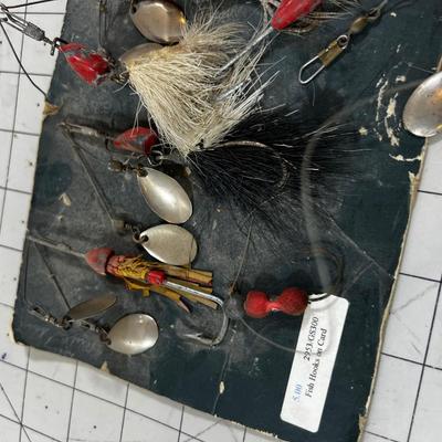 Card with Vintage Fishing Tackle on it