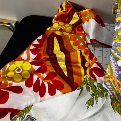 Pile O Scarfs and Hankies 