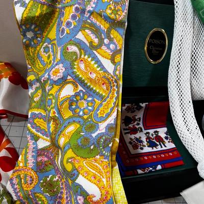 Pile O Scarfs and Hankies 