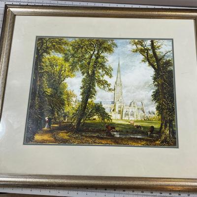 Print of Salisbury Cathedral 