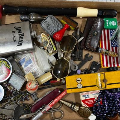 Junk Drawer Clean Out Number 1: Flask, Pinewood Derby, Glasses