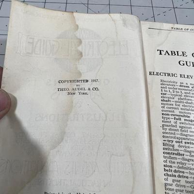 Partial Set of Hawking's Electrical Guide dated 1917