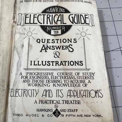 Partial Set of Hawking's Electrical Guide dated 1917