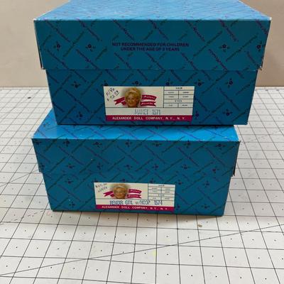 2 Madam Alexander Dolls 14" Dolls Renoir Girl and Manet 