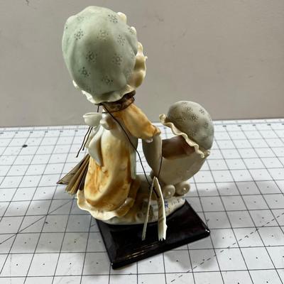 Giuseppe Armani Florence Figurine, "Young Person and baby carriage " 