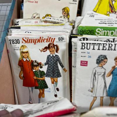 Box Full of Sample Patterns Lots of Children's from the 70's 