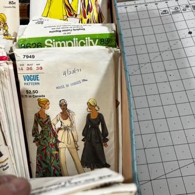 Box Full of Sample Patterns Lots of Children's from the 70's 