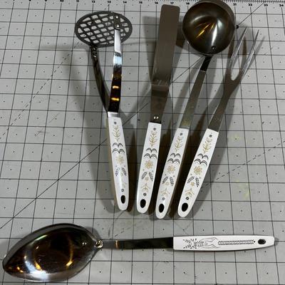 Flint Vintage MCM Utensil Set Like NEW
