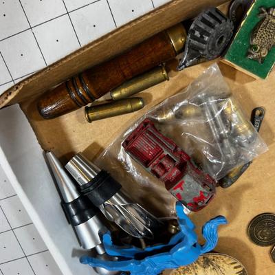 Tray of Junk Drawer Clean Out: Knives, watches, bullets and such