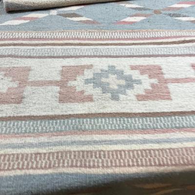 Native American Blanket Rug Mounted on Wood to hang on wall