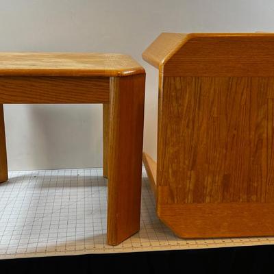 2 Oak End Table 