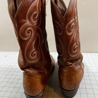 Tony Lama Ostrich  Skin  Brown Boots