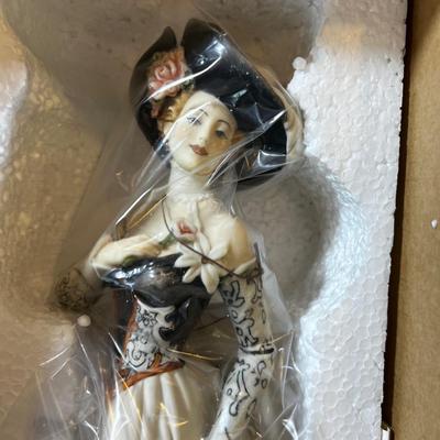 Giuseppe Armani Florence Figurine, "Christine" with a dog, New in the Box  
