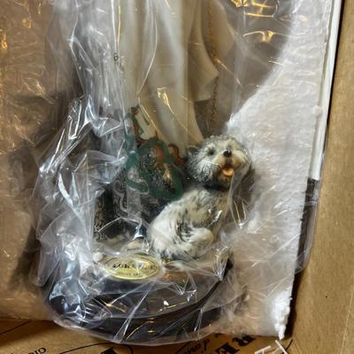 Giuseppe Armani Florence Figurine, "Christine" with a dog, New in the Box  