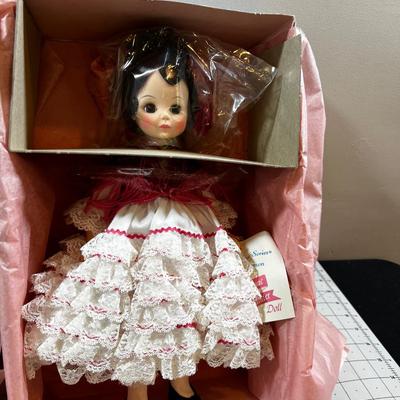 Madam Alexander Dolls (2)Carmen & Renoir  NEW in the box. 