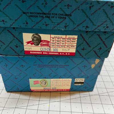 Madam Alexander Dolls (2)Carmen & Renoir  NEW in the box. 