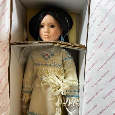 4 Native American Dolls: Named Quick Fox,  Many Stars Silver Moon Plus Notak (Eskimo)