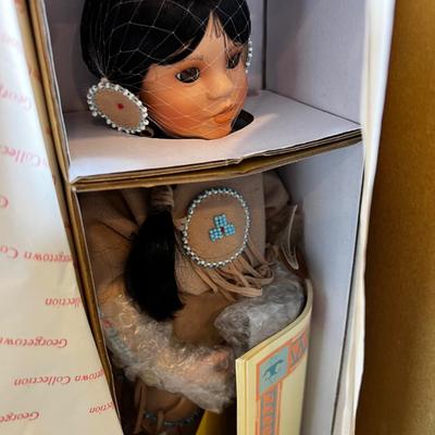4 Native American Dolls: Named Quick Fox,  Many Stars Silver Moon Plus Notak (Eskimo)