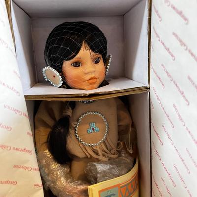 4 Native American Dolls: Named Quick Fox,  Many Stars Silver Moon Plus Notak (Eskimo)