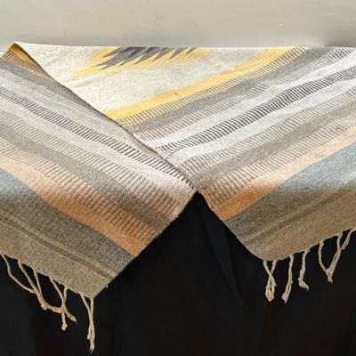 Native American Blanket Rug Taupe, Gray Pink, Orange