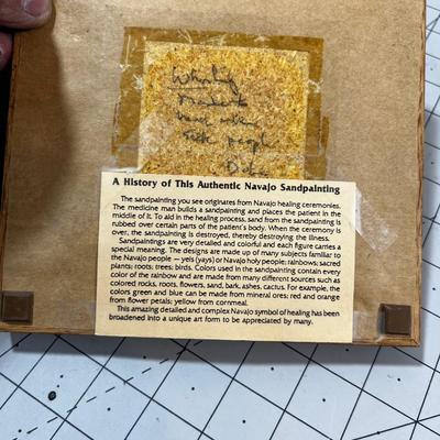 Native American Themed: Trivets, Tiles, Pictures in Sand Paintings 