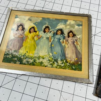 2 Vintage Prints of Little Girls 