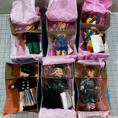 Madam Alexander Dolls (6) Character Dolls - NEW in the box. 