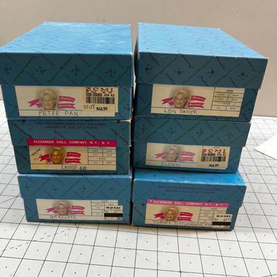 Madam Alexander Dolls (6) Character Dolls - NEW in the box. 