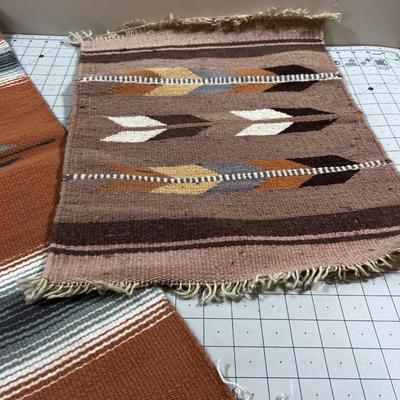 2 Navajo rugs Small Weavings 