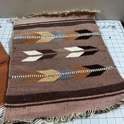 2 Navajo rugs Small Weavings 