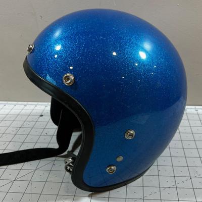 Vintage Blue Sparkle Helmet
